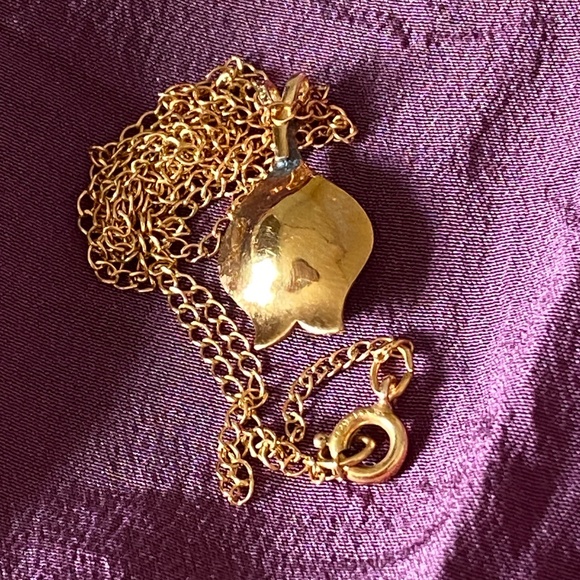 Van Dell I Amethyst 14KT Gold Overlay Necklace I February - Picture 3 of 16